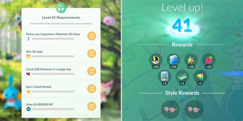 level 41 pokemon go requirements.